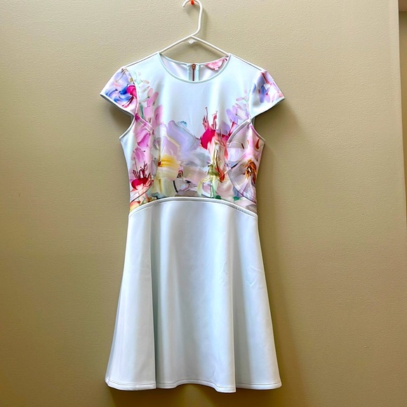 Ted Baker London Rivana Hanging Gardens Skater Mini Dress - Picture 1 of 3